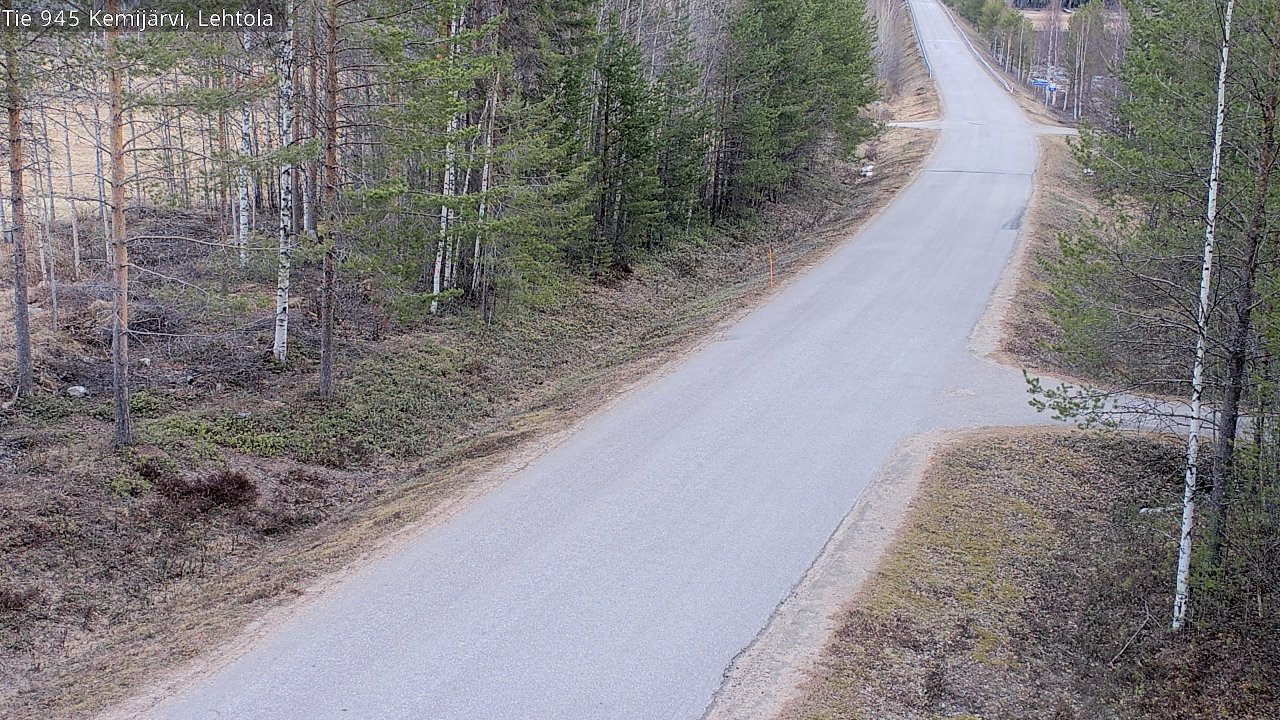Weather Camera Image Väg 945 Kemijärvi, Lehtola, Kemijärvi, Lappi