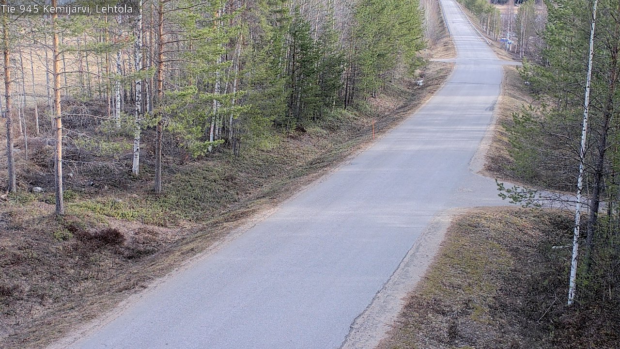 Weather Camera Image Väg 945 Kemijärvi, Lehtola, Kemijärvi, Lappi