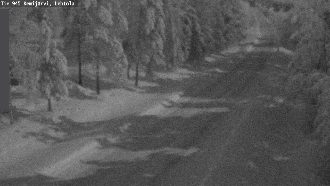 Weather Camera Image Väg 945 Kemijärvi, Lehtola, Kemijärvi, Lappi