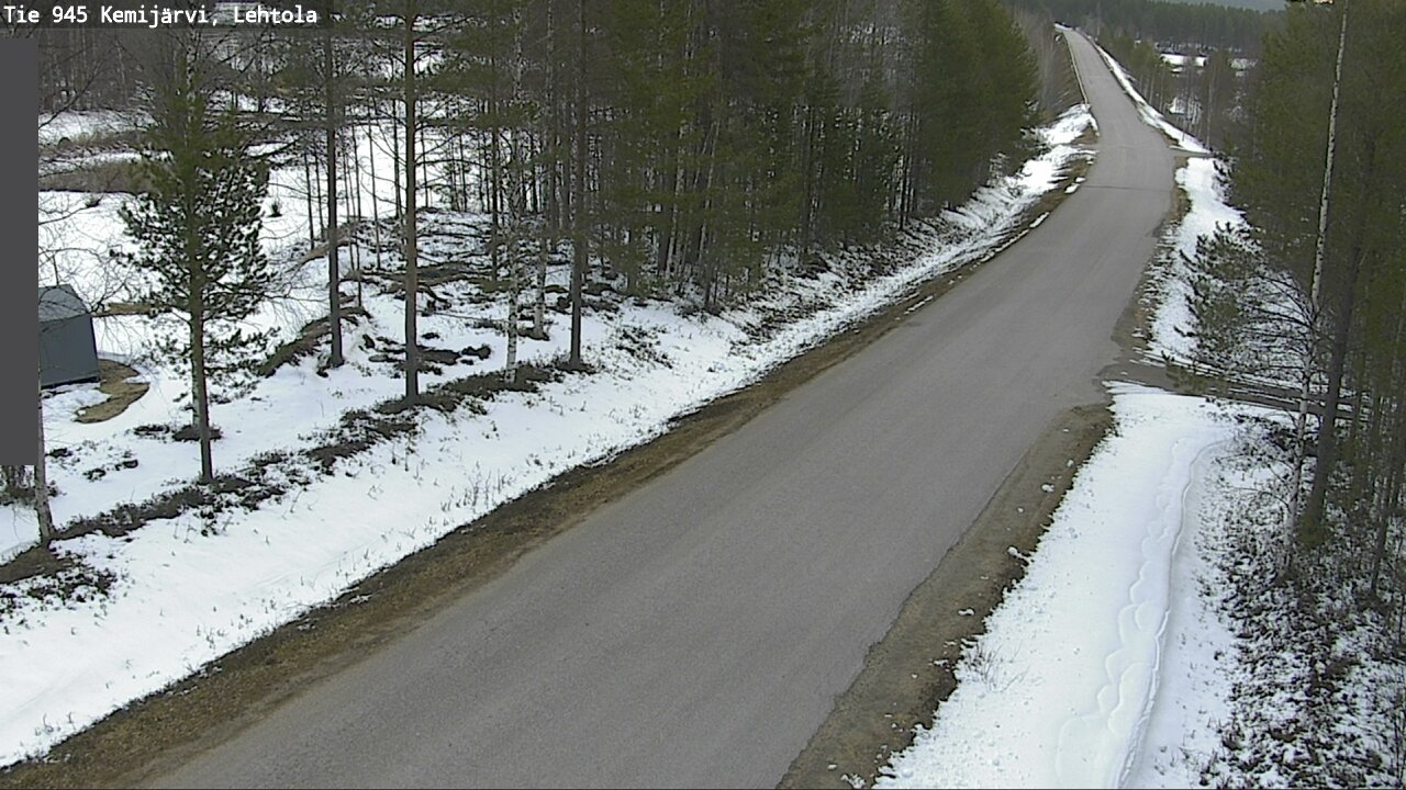 Weather Camera Image Väg 945 Kemijärvi, Lehtola, Kemijärvi, Lappi