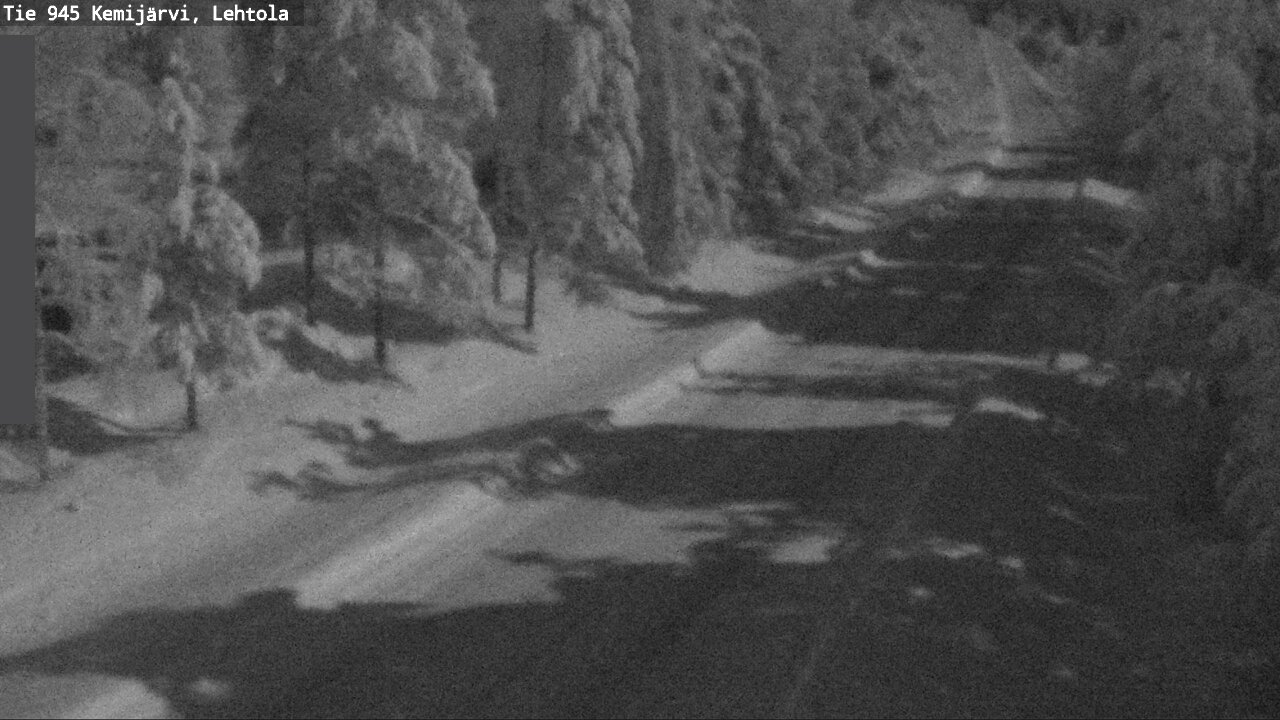 Weather Camera Image Väg 945 Kemijärvi, Lehtola, Kemijärvi, Lappi