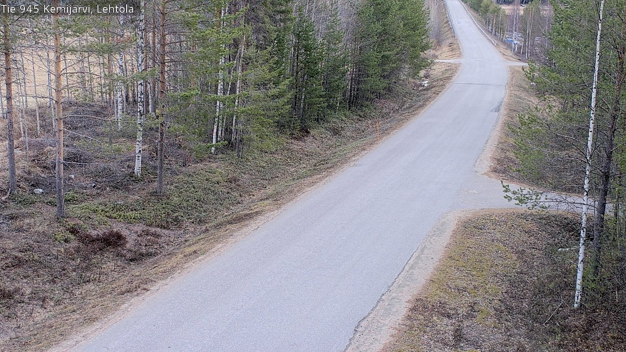 Weather Camera Image Väg 945 Kemijärvi, Lehtola, Kemijärvi, Lappi