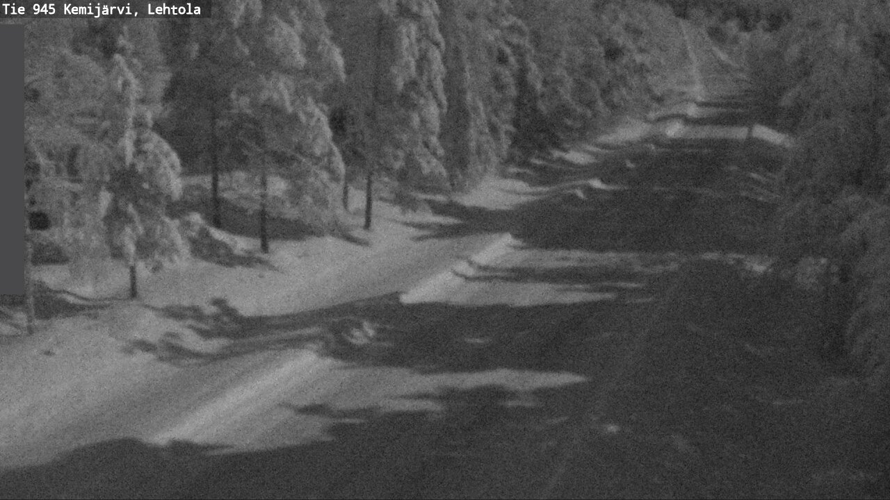 Weather Camera Image Väg 945 Kemijärvi, Lehtola, Kemijärvi, Lappi