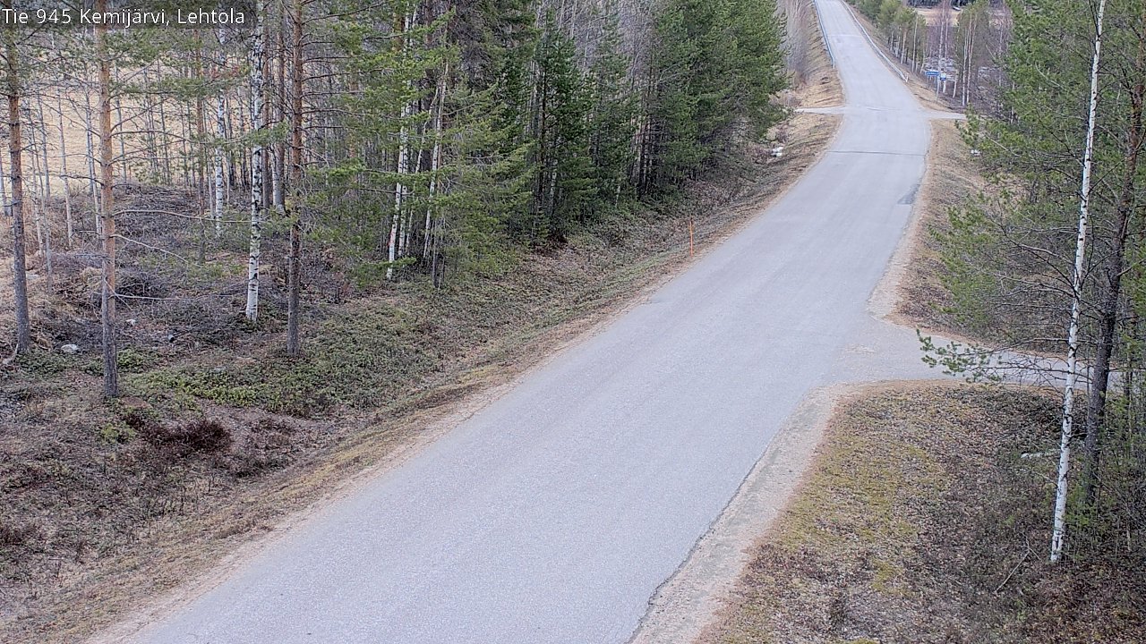 Weather Camera Image Väg 945 Kemijärvi, Lehtola, Kemijärvi, Lappi