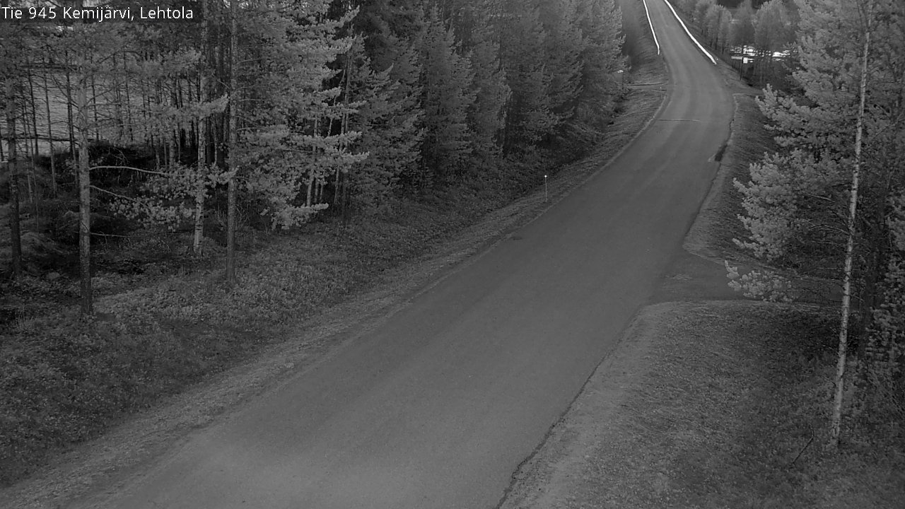 Weather Camera Image Väg 945 Kemijärvi, Lehtola, Kemijärvi, Lappi