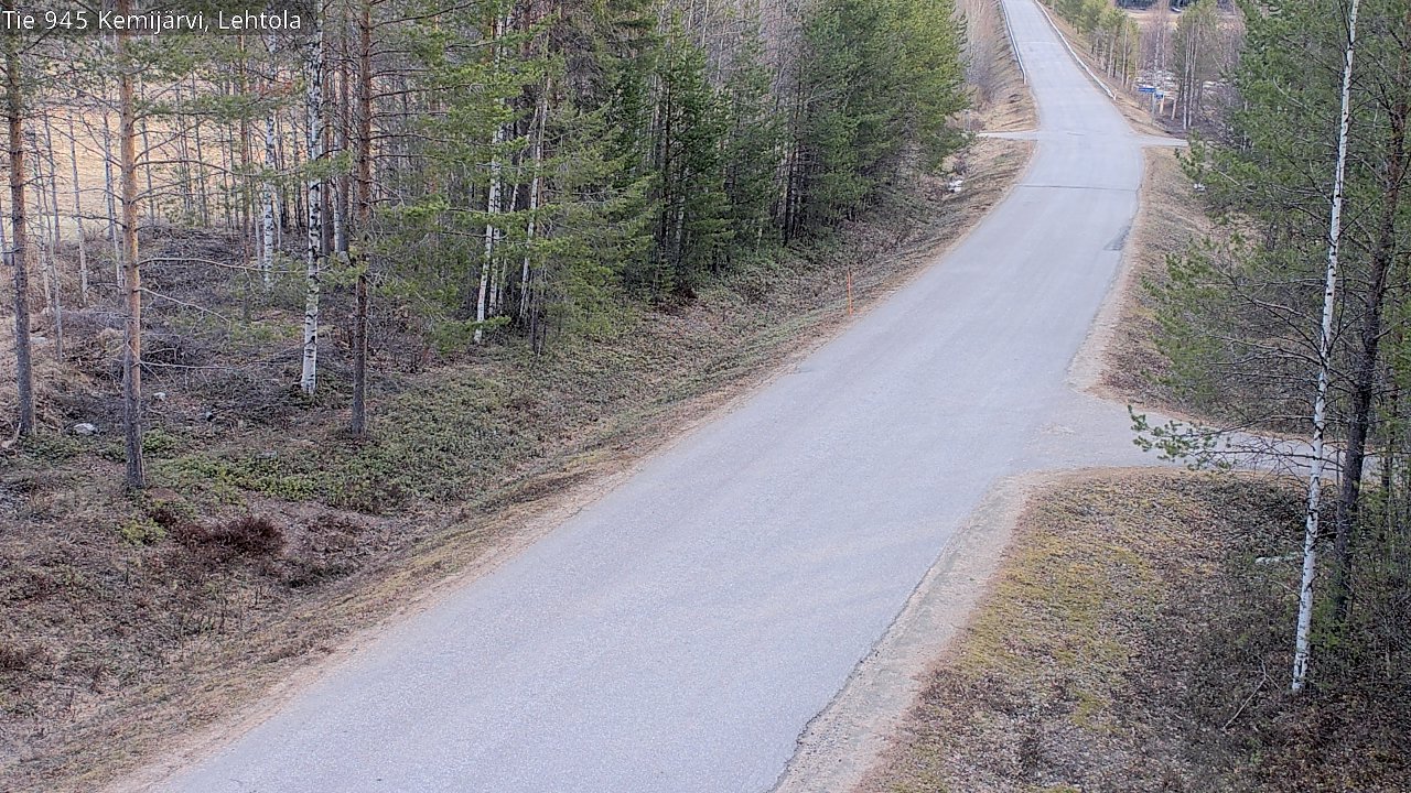 Weather Camera Image Väg 945 Kemijärvi, Lehtola, Kemijärvi, Lappi