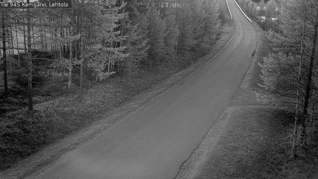 Weather Camera Image Väg 945 Kemijärvi, Lehtola, Kemijärvi, Lappi