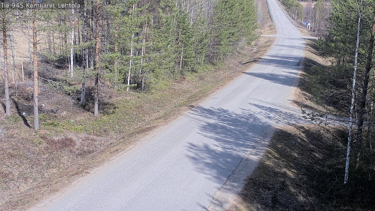 Weather Camera Image Väg 945 Kemijärvi, Lehtola, Kemijärvi, Lappi
