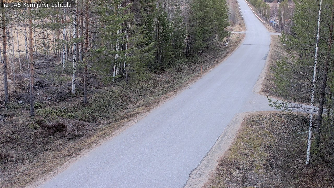 Weather Camera Image Väg 945 Kemijärvi, Lehtola, Kemijärvi, Lappi