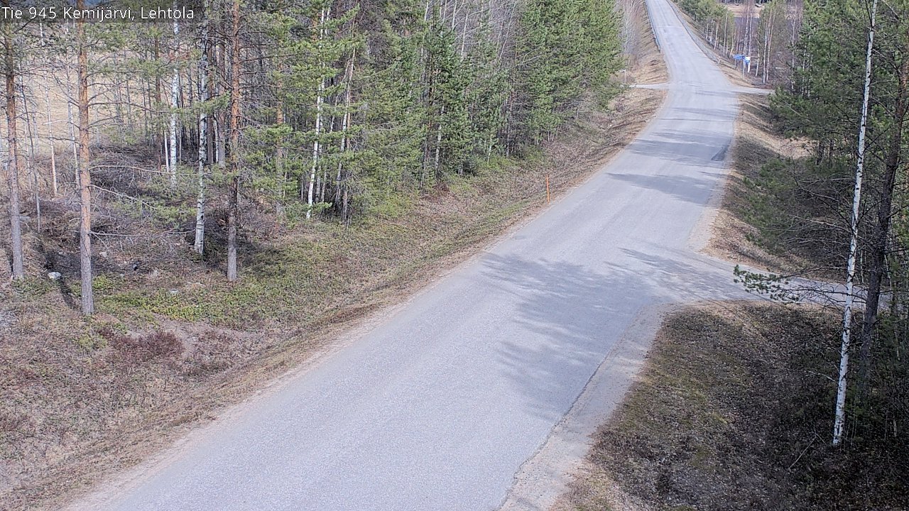 Weather Camera Image Road 945 Kemijärvi, Lehtola, Kemijärvi, Lappi