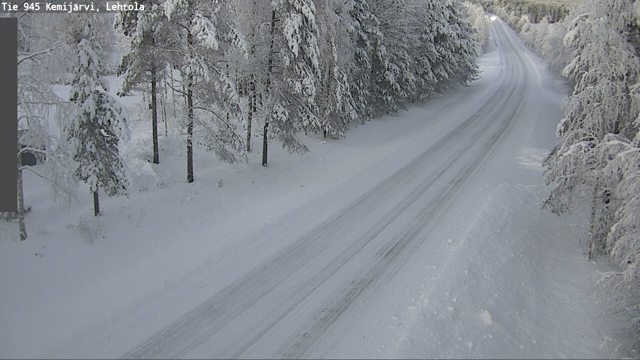 Weather Camera Image Väg 945 Kemijärvi, Lehtola, Kemijärvi, Lappi