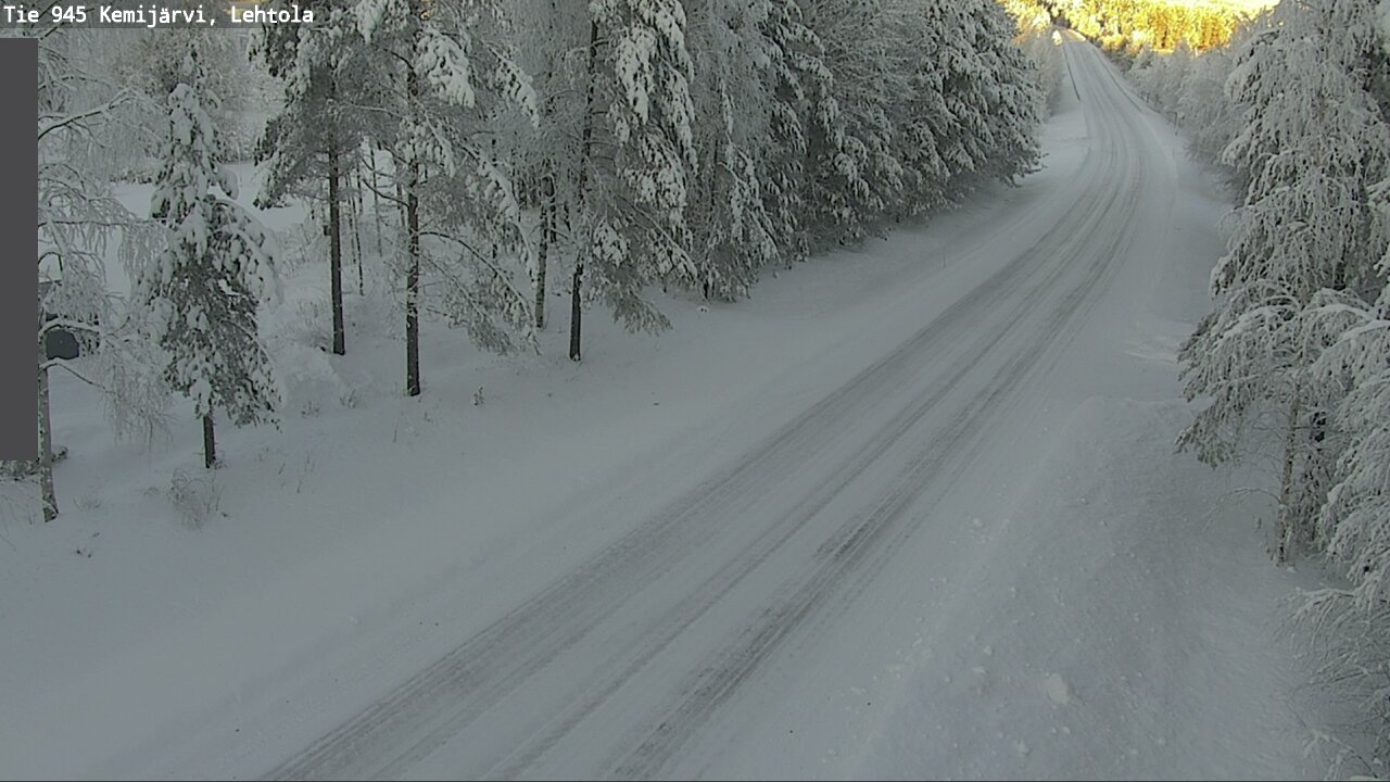 Weather Camera Image Väg 945 Kemijärvi, Lehtola, Kemijärvi, Lappi