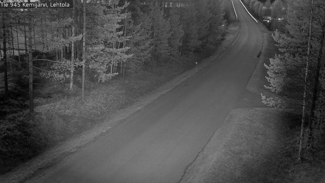 Weather Camera Image Väg 945 Kemijärvi, Lehtola, Kemijärvi, Lappi