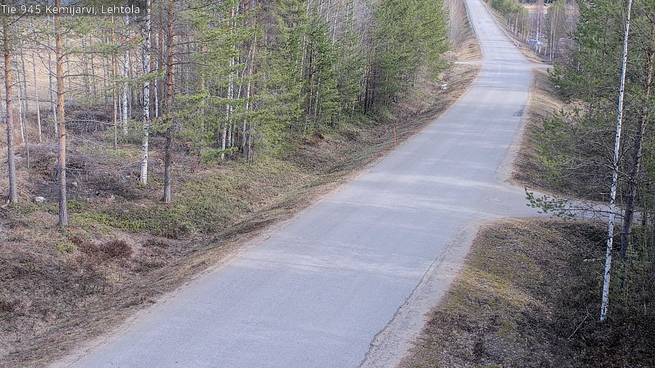 Weather Camera Image Väg 945 Kemijärvi, Lehtola, Kemijärvi, Lappi