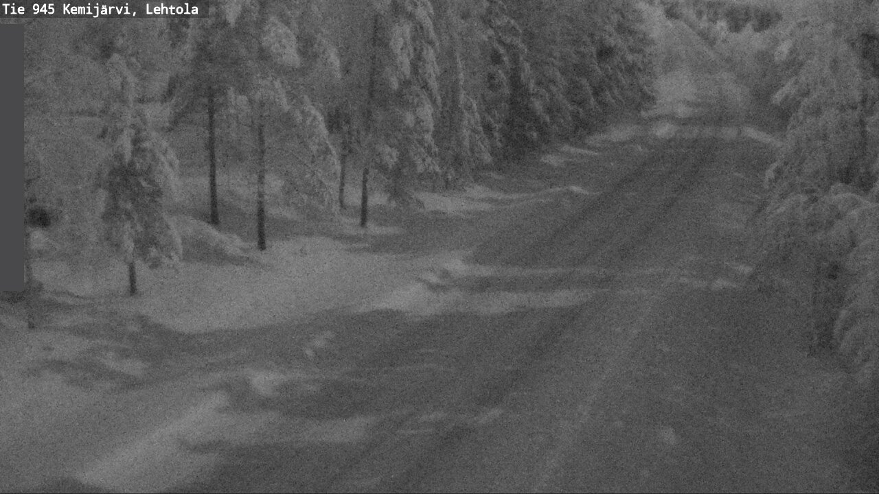 Weather Camera Image Väg 945 Kemijärvi, Lehtola, Kemijärvi, Lappi