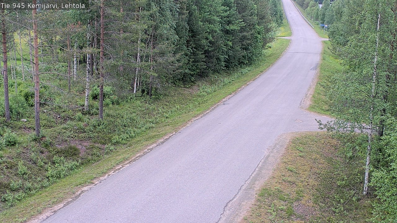 Weather Camera Image Väg 945 Kemijärvi, Lehtola, Kemijärvi, Lappi
