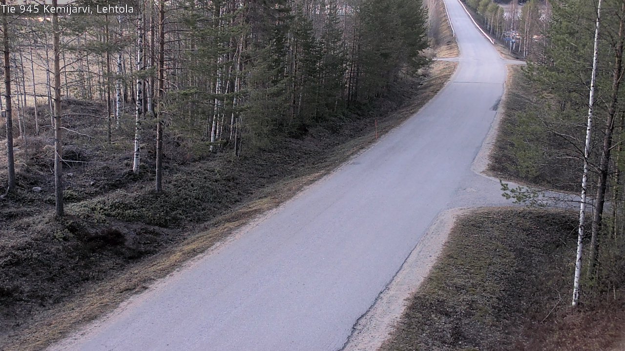 Weather Camera Image Väg 945 Kemijärvi, Lehtola, Kemijärvi, Lappi