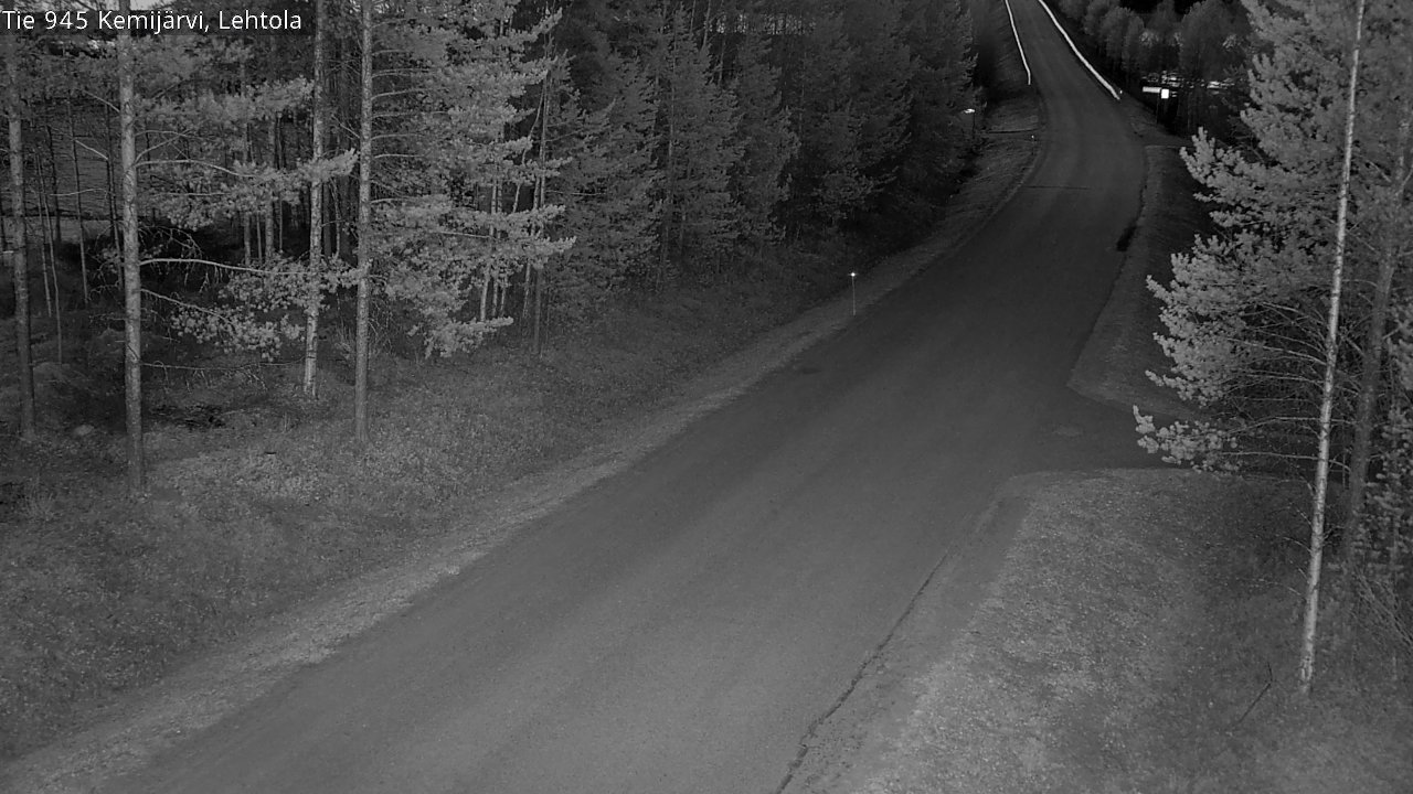 Weather Camera Image Väg 945 Kemijärvi, Lehtola, Kemijärvi, Lappi