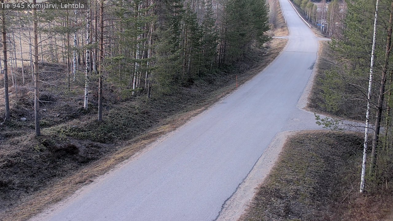 Weather Camera Image Väg 945 Kemijärvi, Lehtola, Kemijärvi, Lappi