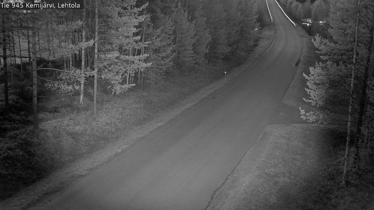 Weather Camera Image Väg 945 Kemijärvi, Lehtola, Kemijärvi, Lappi