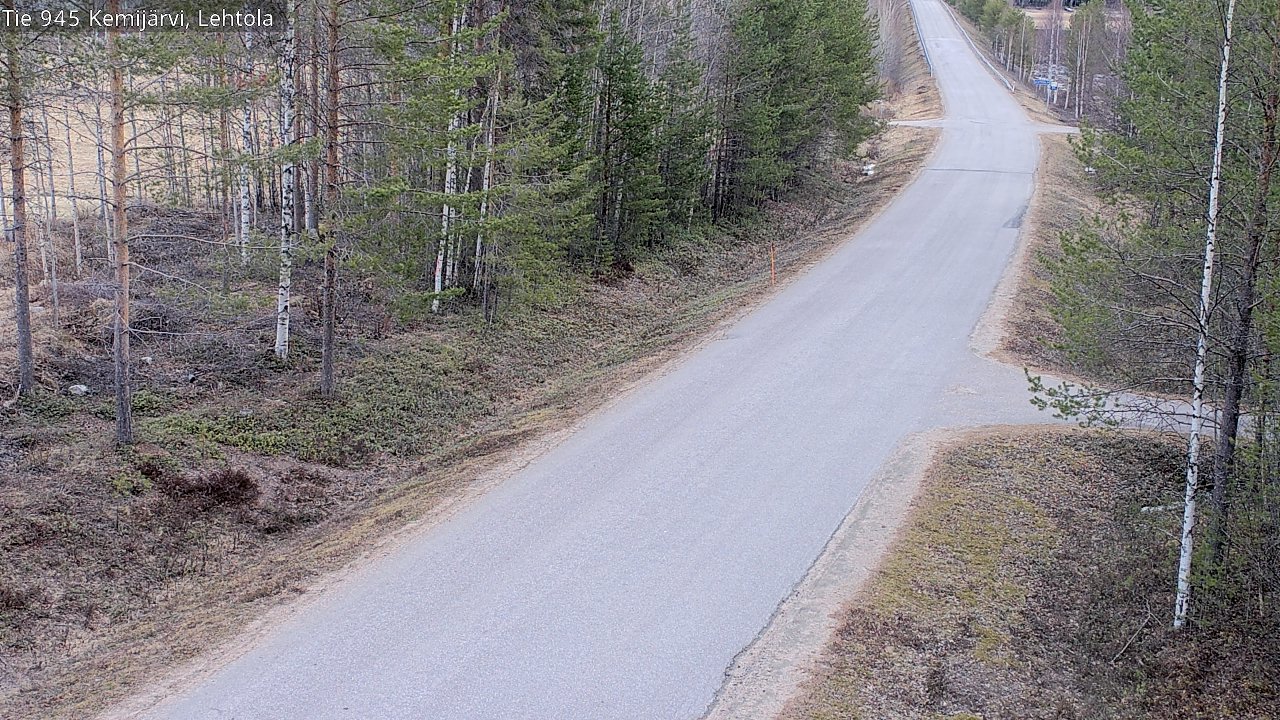 Weather Camera Image Väg 945 Kemijärvi, Lehtola, Kemijärvi, Lappi