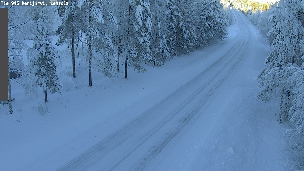 Weather Camera Image Väg 945 Kemijärvi, Lehtola, Kemijärvi, Lappi