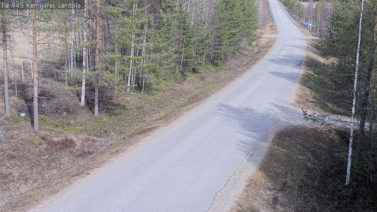 Weather Camera Image Väg 945 Kemijärvi, Lehtola, Kemijärvi, Lappi