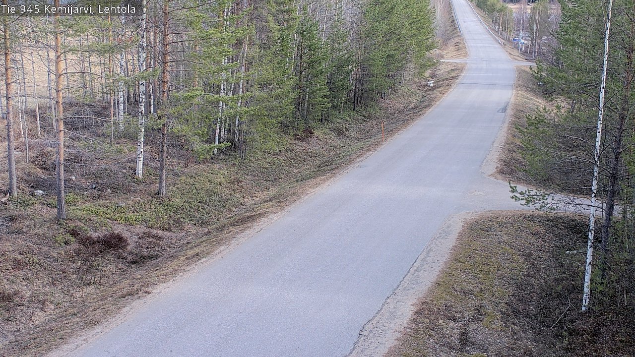 Weather Camera Image Väg 945 Kemijärvi, Lehtola, Kemijärvi, Lappi