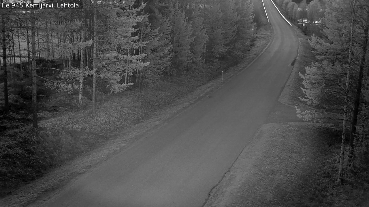 Weather Camera Image Väg 945 Kemijärvi, Lehtola, Kemijärvi, Lappi