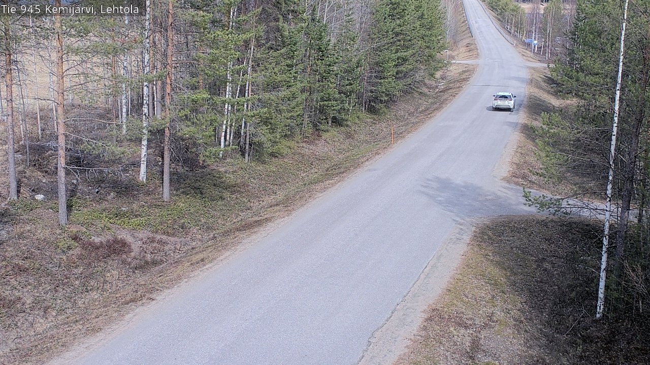 Weather Camera Image Väg 945 Kemijärvi, Lehtola, Kemijärvi, Lappi
