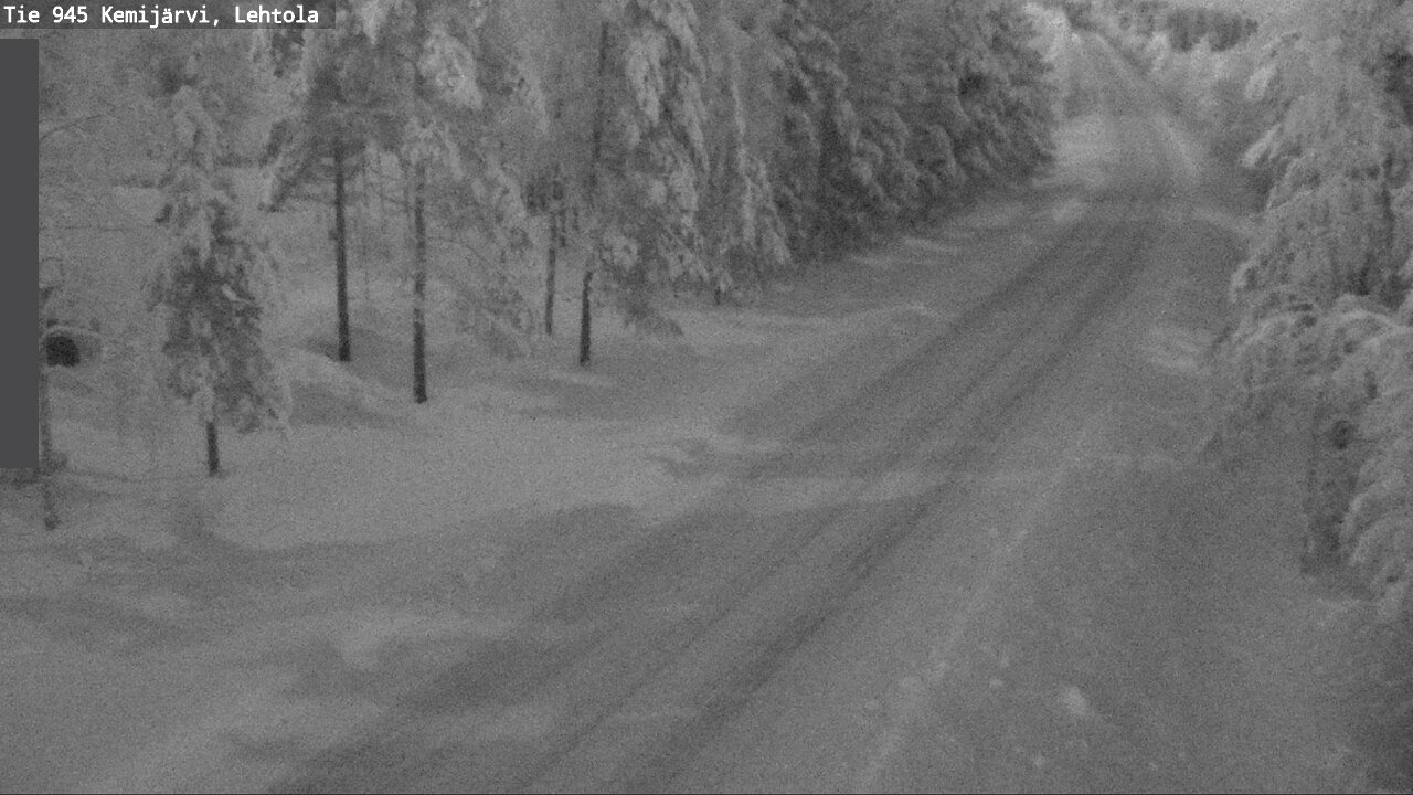 Weather Camera Image Väg 945 Kemijärvi, Lehtola, Kemijärvi, Lappi