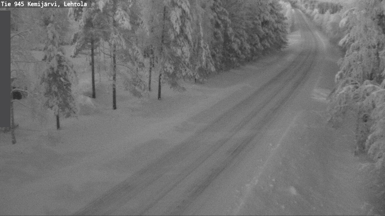 Weather Camera Image Väg 945 Kemijärvi, Lehtola, Kemijärvi, Lappi