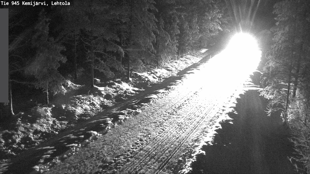 Weather Camera Image Väg 945 Kemijärvi, Lehtola, Kemijärvi, Lappi