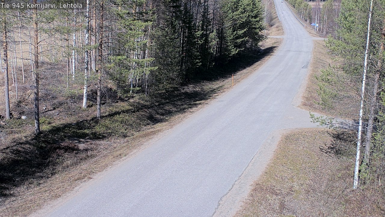 Weather Camera Image Väg 945 Kemijärvi, Lehtola, Kemijärvi, Lappi