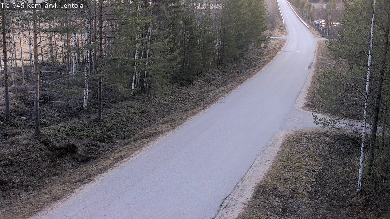 Weather Camera Image Väg 945 Kemijärvi, Lehtola, Kemijärvi, Lappi