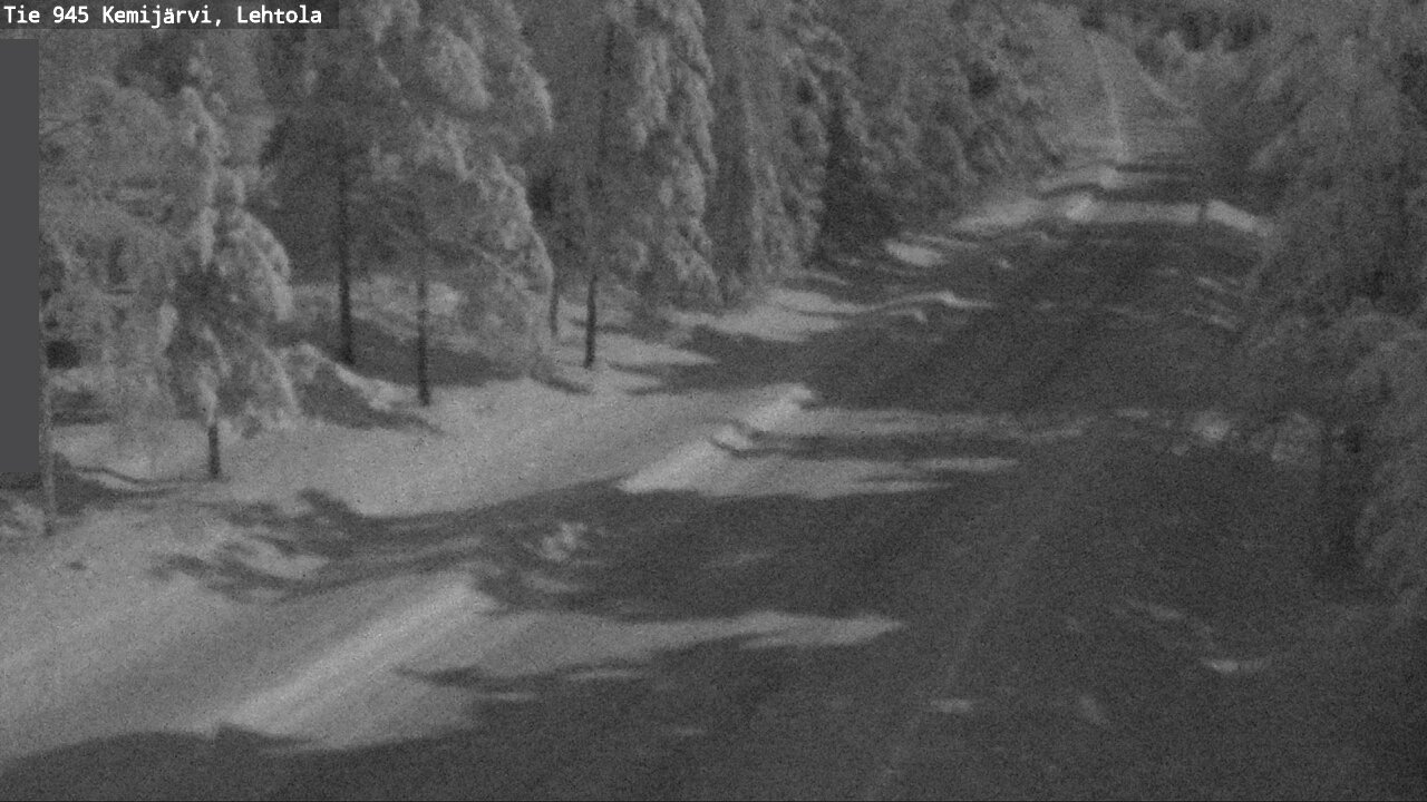 Weather Camera Image Väg 945 Kemijärvi, Lehtola, Kemijärvi, Lappi