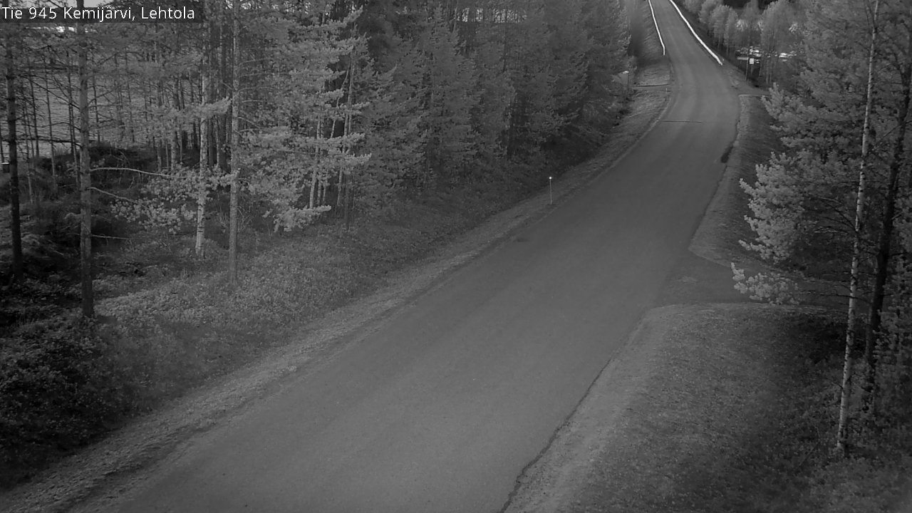 Weather Camera Image Väg 945 Kemijärvi, Lehtola, Kemijärvi, Lappi