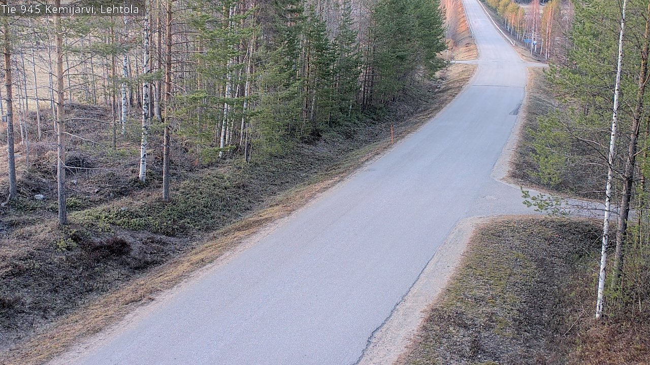 Weather Camera Image Väg 945 Kemijärvi, Lehtola, Kemijärvi, Lappi