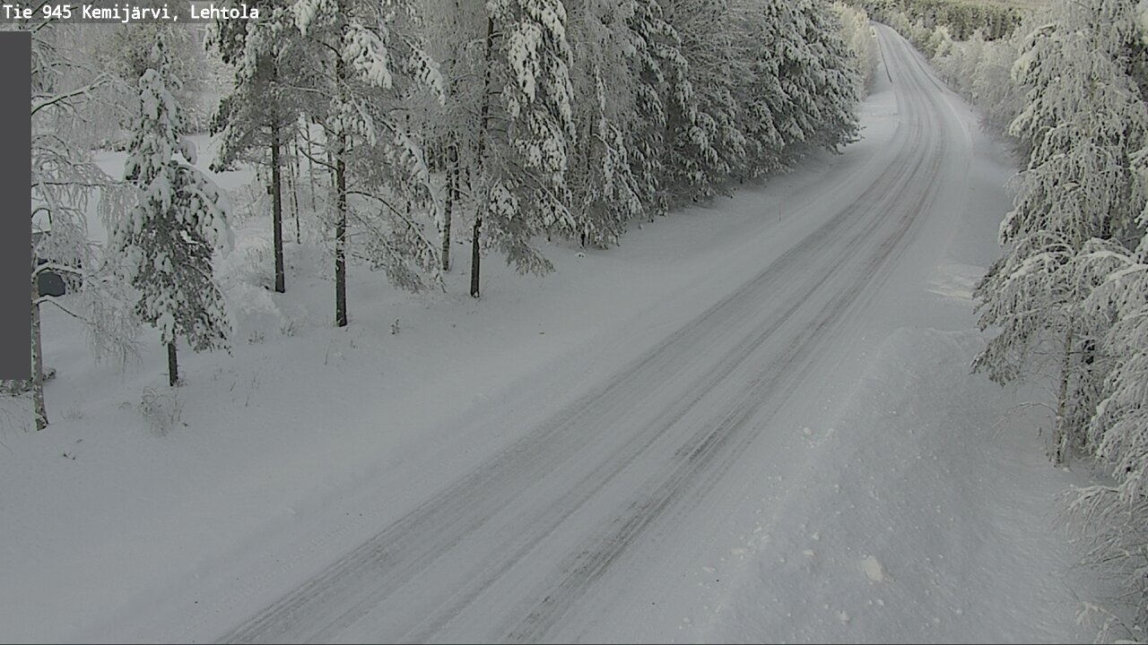 Weather Camera Image Väg 945 Kemijärvi, Lehtola, Kemijärvi, Lappi