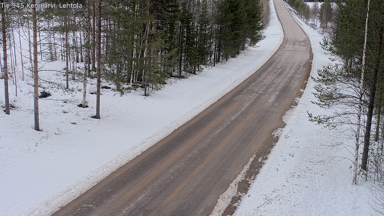 Weather Camera Image Road 945 Kemijärvi, Lehtola, Kemijärvi, Lappi