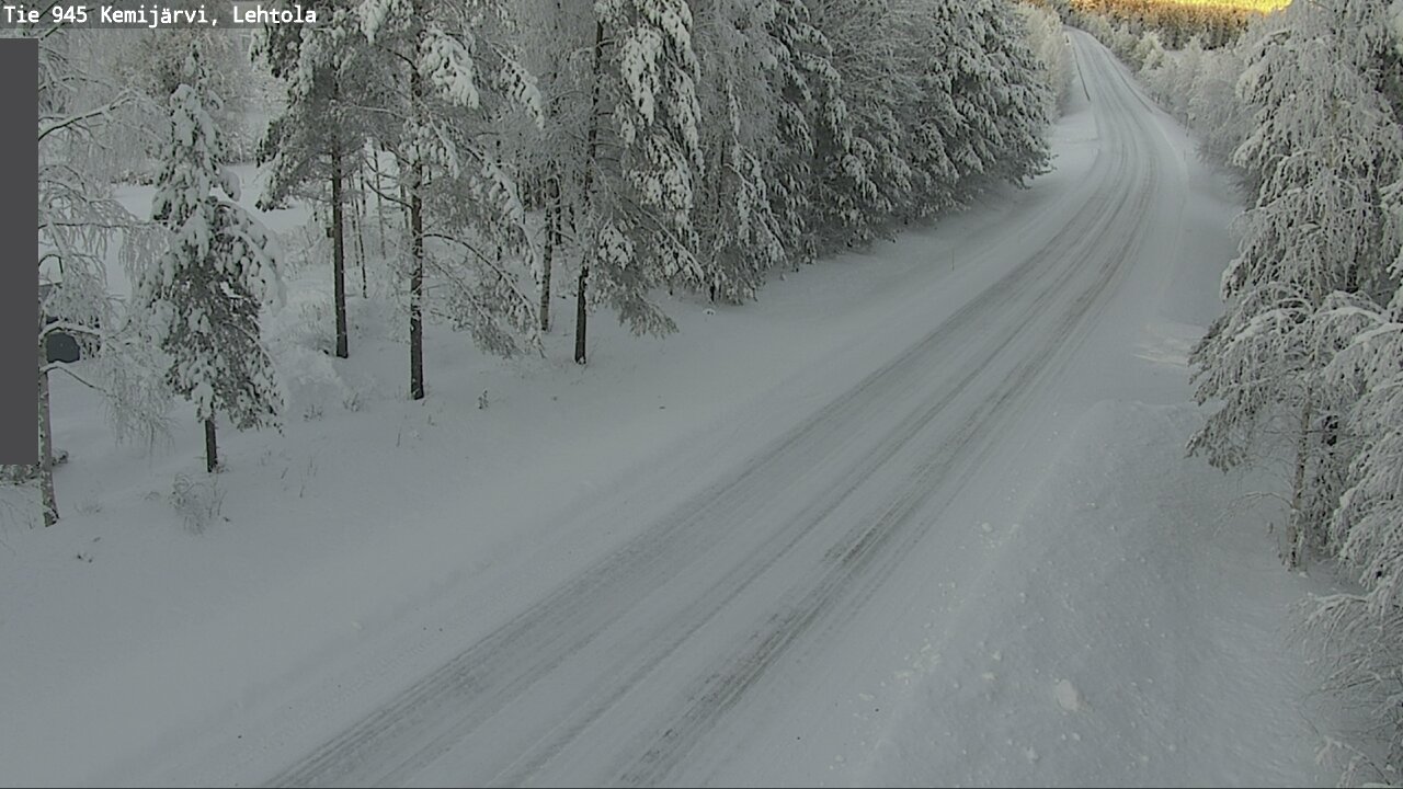 Weather Camera Image Väg 945 Kemijärvi, Lehtola, Kemijärvi, Lappi
