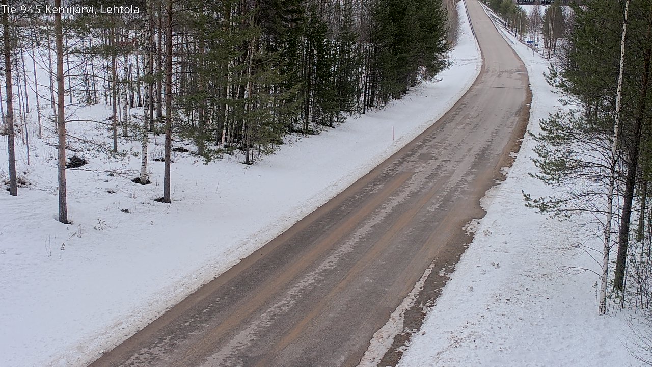 Weather Camera Image Road 945 Kemijärvi, Lehtola, Kemijärvi, Lappi