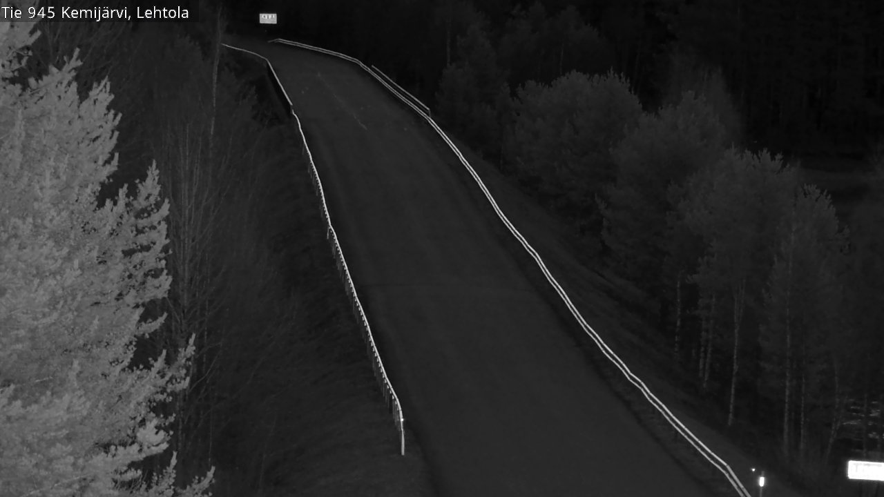 Weather Camera Image Väg 945 Kemijärvi, Lehtola, Kemijärvi, Lappi