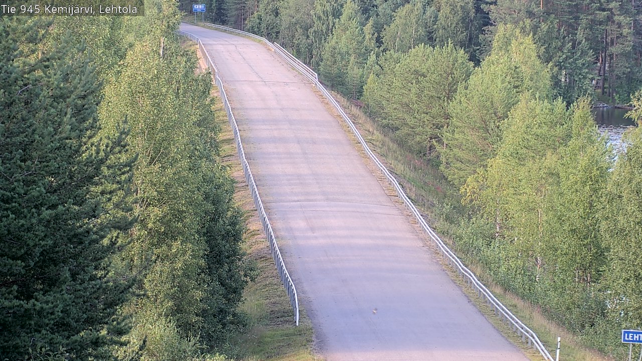 Weather Camera Image Väg 945 Kemijärvi, Lehtola, Kemijärvi, Lappi