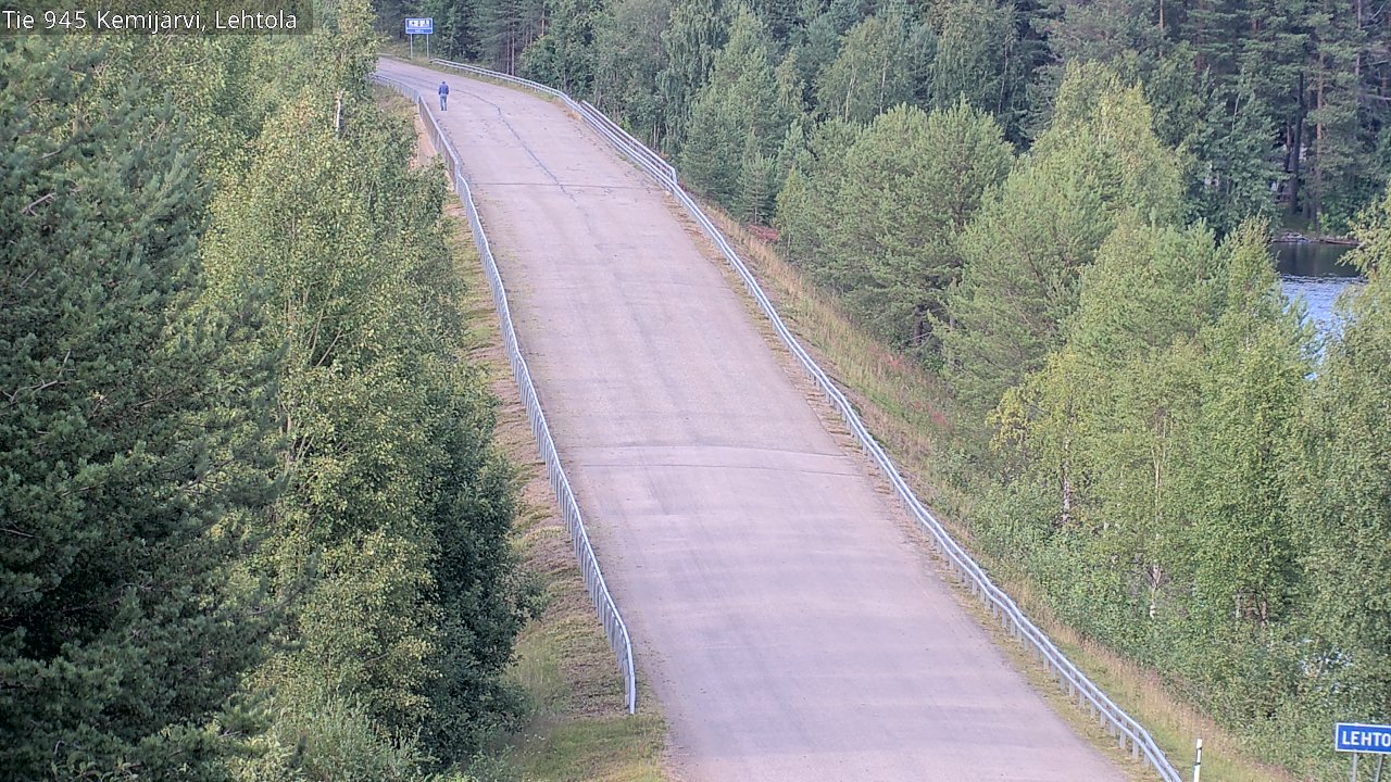 Weather Camera Image Väg 945 Kemijärvi, Lehtola, Kemijärvi, Lappi