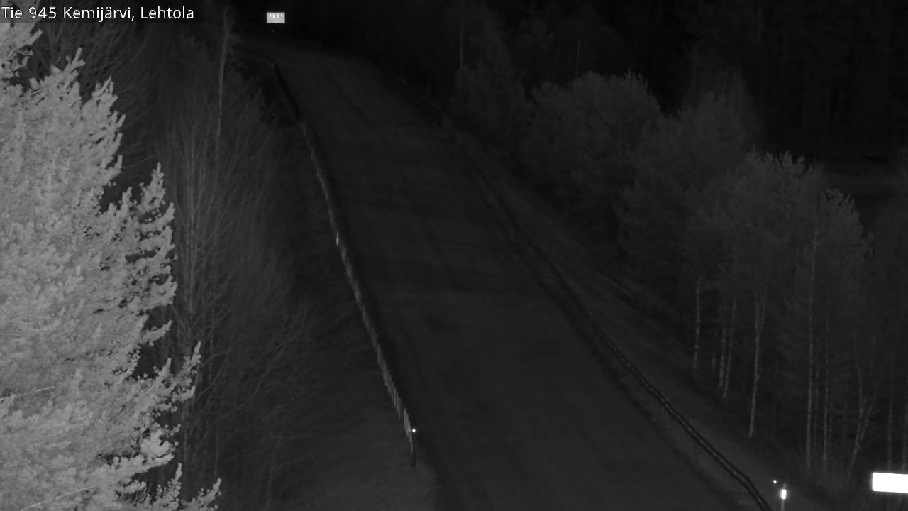 Weather Camera Image Väg 945 Kemijärvi, Lehtola, Kemijärvi, Lappi