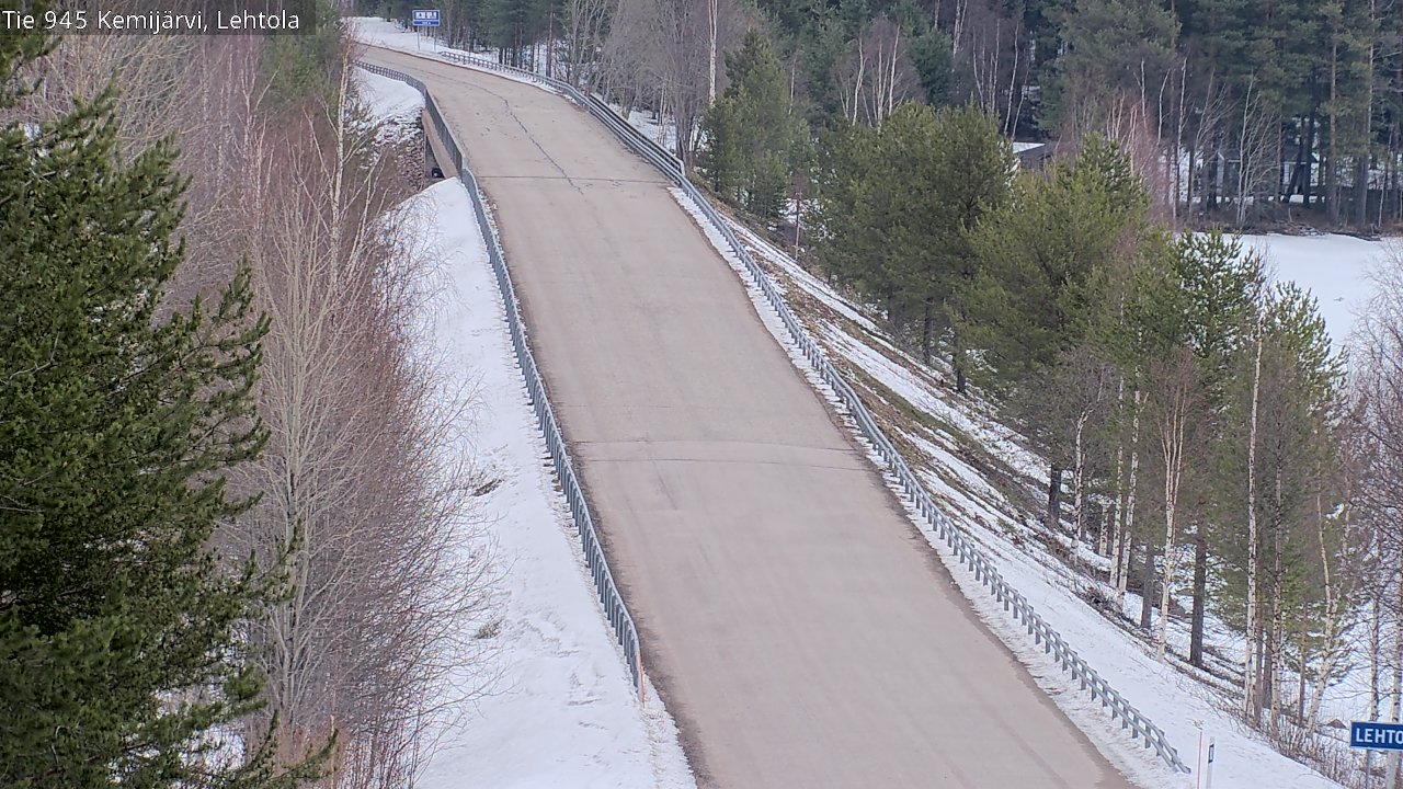 Weather Camera Image Road 945 Kemijärvi, Lehtola, Kemijärvi, Lappi