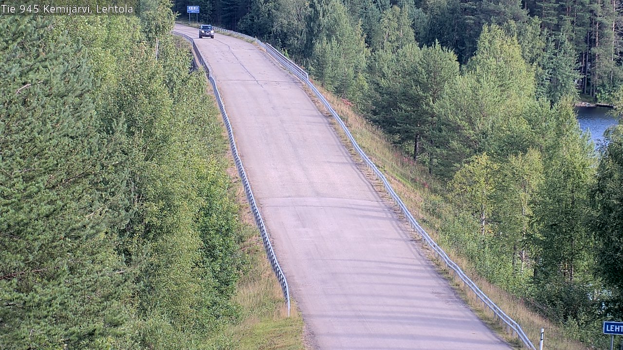 Weather Camera Image Väg 945 Kemijärvi, Lehtola, Kemijärvi, Lappi