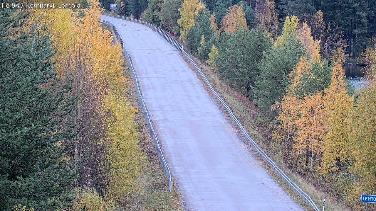 Weather Camera Image Väg 945 Kemijärvi, Lehtola, Kemijärvi, Lappi