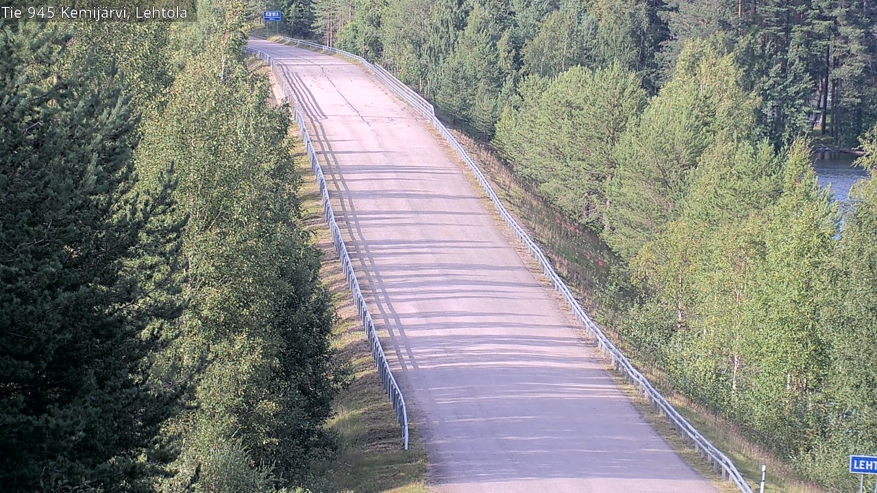 Weather Camera Image Väg 945 Kemijärvi, Lehtola, Kemijärvi, Lappi